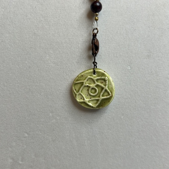 Beaded Clay Detachable Pendant Wrap Necklace - Picture 3 of 7